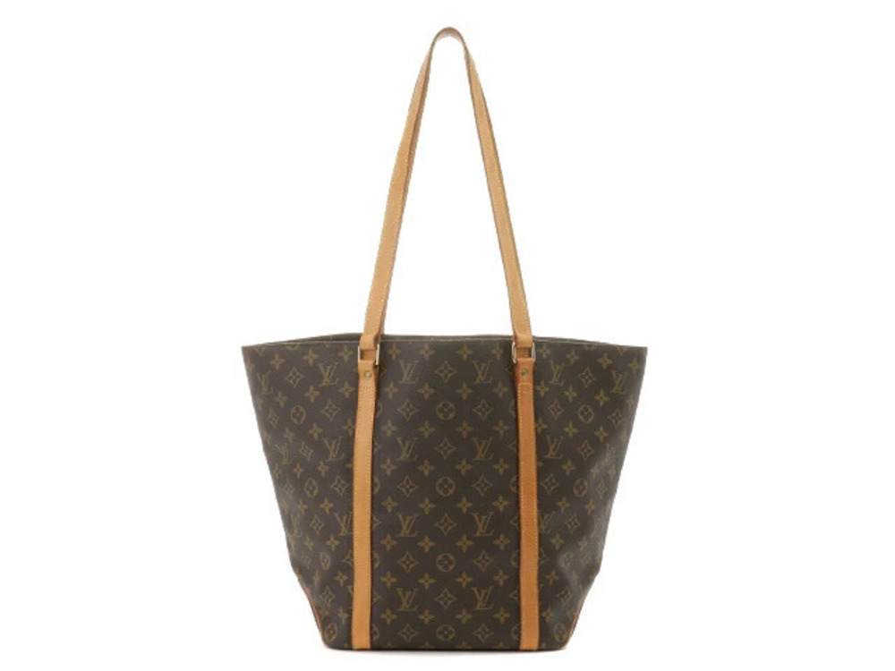 Louis Vuitton Monogram Tote Shopping Bag Sac Brown